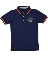 Tricou Polo, Boy Figo, bleumarin, bumbac, baieti